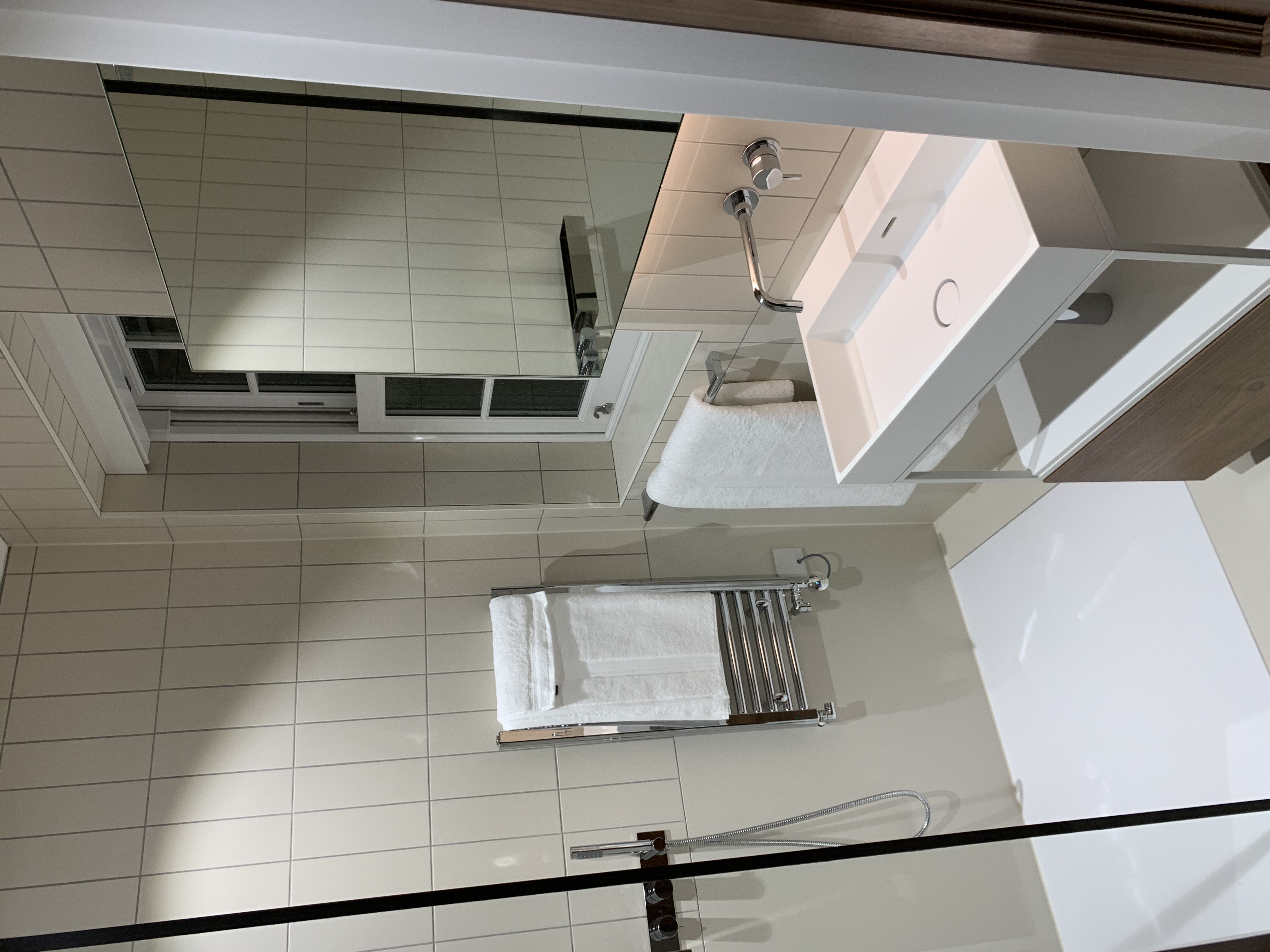 Bathroom upgrade with modern layout